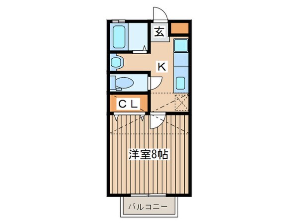 プリムヴェールⅡの物件間取画像